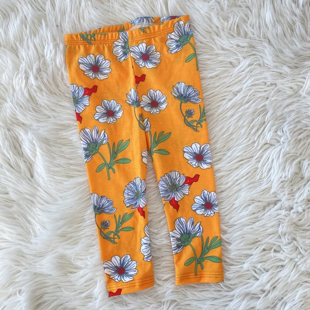 Mustard Floral Leggings